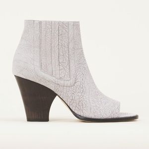 ZERO + MARIA CORNEJO Grey Suede Booties NWOB PeepToe Ankle Boots